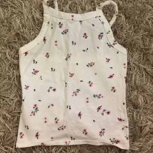 Garage White Floral Camisole